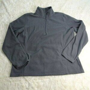 Tek Gear Black Thermal L/S Qtr Zip Pullover X-Large